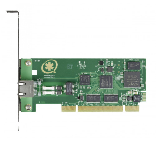 Однопортовая цифровая PCI плата Digium TE134 (1TE134F)