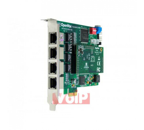 Цифрова 4E1 PCI-Express плата OpenVox DE410E