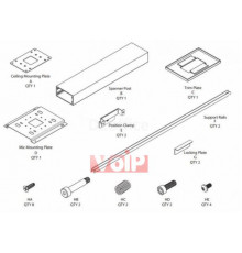 Комплект для стельового монтажу ClearOne CM Kit/12