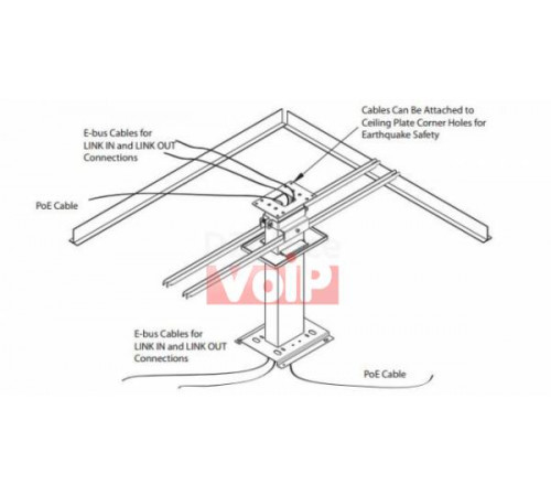 Комплект для стельового монтажу ClearOne CM Kit/24