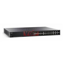 Комутатор Cisco SF300-24MP (SF300-24MP-K9-EU) 24-Port 10/100 Max PoE Managed Switch with Gigabit