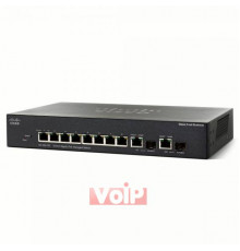 Комутатор Cisco SG300-10P (SRW2008P-K9-EU) 10-Port 10/100/1000 PoE Gigabit Managed Switch