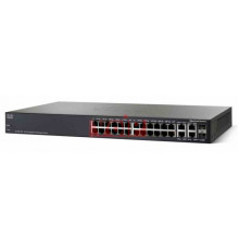 Комутатор Cisco SG300-28P (SRW2024P-K9-EU) 28-Port 10/100/1000 PoE Gigabit Managed Switch