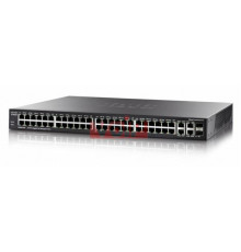 Комутатор SG300-52P (SG300-52P-K9-EU) 50-Port 10/100/1000 PoE Gigabit Managed Switch + 2 x SFP (mini-GBIC)