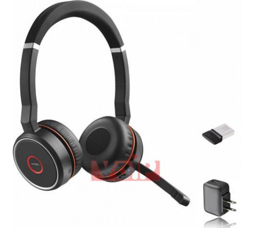 Bluetooth-гарнітура Jabra EVOLVE 75 Stereo MS до 15 годин розмови 7599-842-109, 7599-832-109