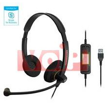 Гарнітура Sennheiser SC 60 USB ML для call-центрів, Skype for Business, Microsoft Lync p/n 504547