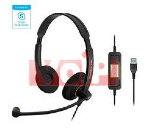 Гарнітура Sennheiser SC 60 USB ML для call-центрів, Skype for Business, Microsoft Lync p/n 504547