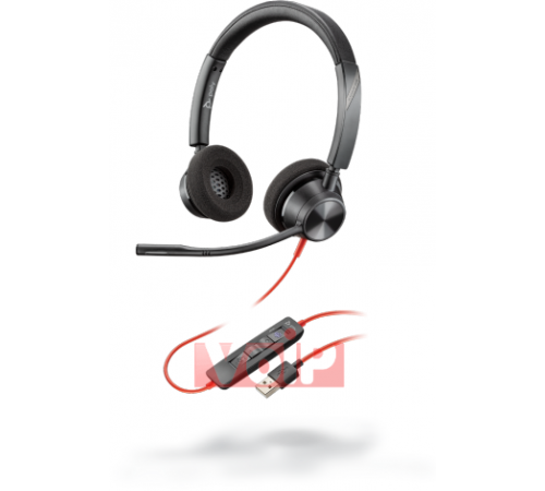 Гарнітура Poly Plantronics BlackWire C3320 BW3320 UC USB-A Stereo C3320-A 214012-01, 213934-01