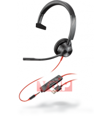 Гарнітура Poly Plantronics BlackWire C3315 BW3315 UC USB-A/jack 3.5 Mono C3315-A 213936-01