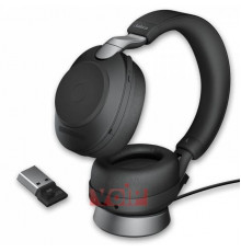 Headset Jabra Evolve2 85 Evolve 2 85 MS Stereo USB-A + Base Stand Black Bluetooth (p/n: 28599-999-989)